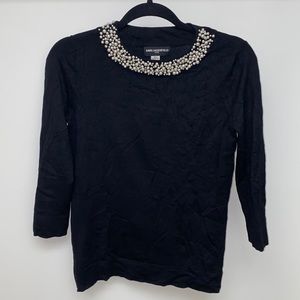 Karl Lagerfield Pearl Sweater Top